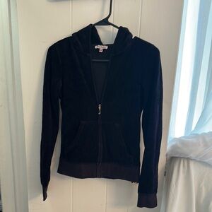 Juicy Couture Black Slim Fit Zip-Up Jacket